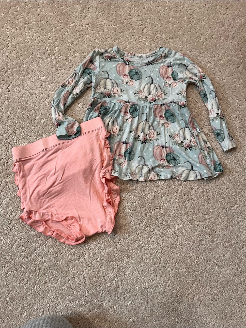 Posh Peanut Dress with Ruffled Bummies “Jackie” Size 18-24 month